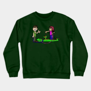 Walking the pets...oops... Crewneck Sweatshirt